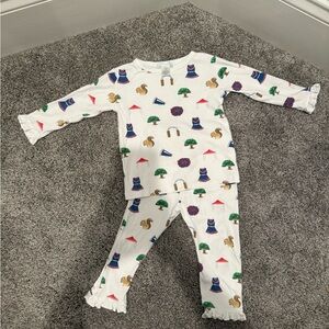 Charming Kids Pajama Set with Playful Print